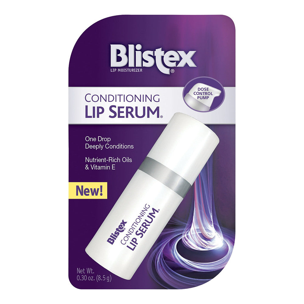 Blistex Conditioning Lip Serum Moisturizer With Dose Control Pump, 0.30 Oz